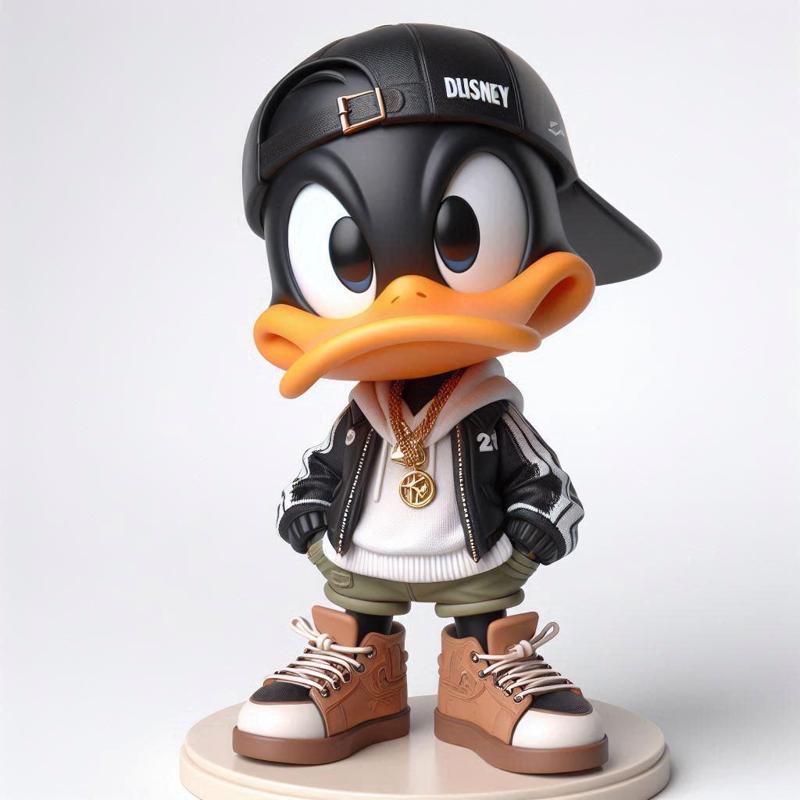 Urban vibes / cute chibi Urban Daffy duck / art toy / magic makes