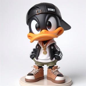 Urban vibes / cute chibi Urban Daffy duck / art toy / magic makes