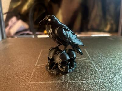 Mini Crow With Skulls