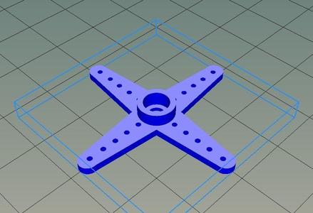 Quadruple servo arm