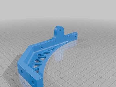 Extended Length Mount With Zip Tie Slots and 3 Attachment Points
