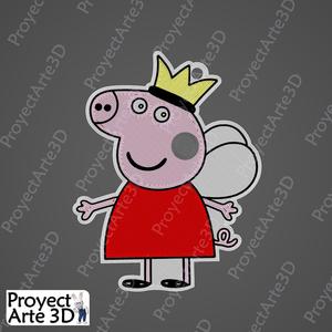 Multicolor keychain - Pepa pig fairy