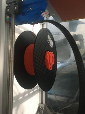 Smooth turning spool holder for 30x30 frame