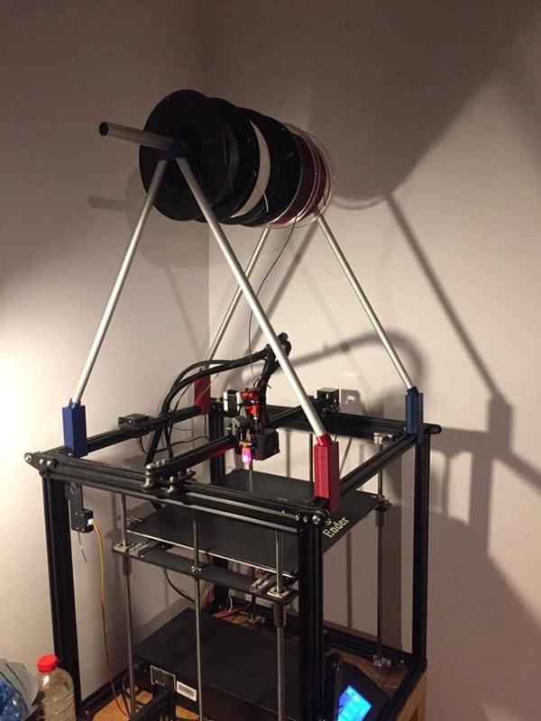 Ender 5 Plus filament stand for direct drive extruders (spool holder)