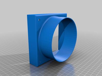 120mm Fan to 110mm pipe adapter