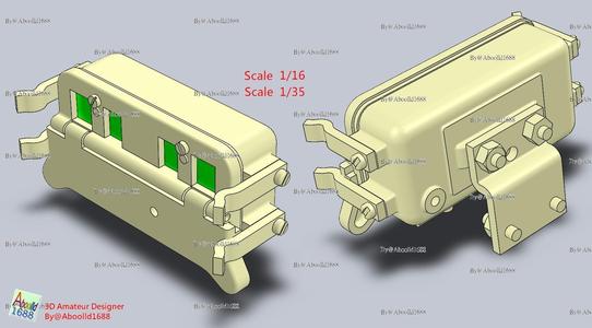 Tiger tank Early Production For Taillights_B.(STL-35-16)