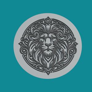 Lion Print Model