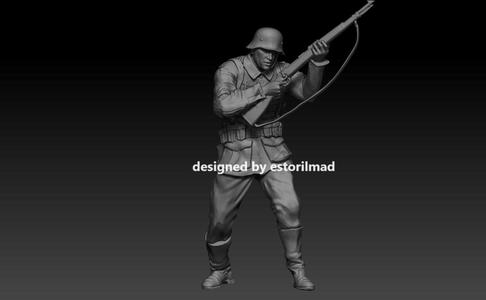 WW2 GERMAN SS SOLDIER SHOOTING v2