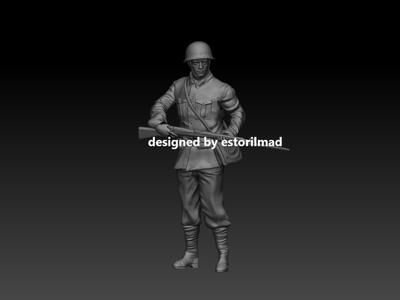 WW2 JAPANESE SOLDIER WITH RIFLE v3