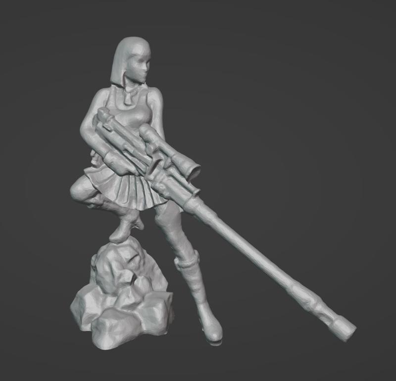 Dust 1947 - Axis - ANGELA WOLF Sniper Proxy (Supported)