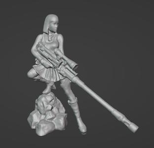 Dust 1947 - Axis - ANGELA WOLF Sniper Proxy (Supported)