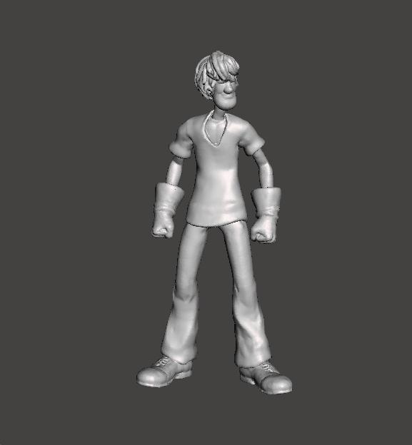 SHAGGY ULTRA INSTINCT MINIATURE MODEL FOR FANTASY GAMES RPG DND