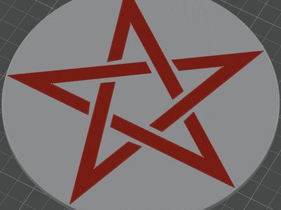 Supernatural Pentagram Coaster 