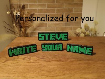 Minecraft Name Personalized 