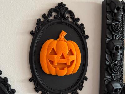 Halloween Pumpkin Wall Frame – Gothic Home Decor