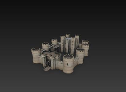 HIGH QUALITY CASTLE FOR PRINTING (INCLUDING TEXTURES)