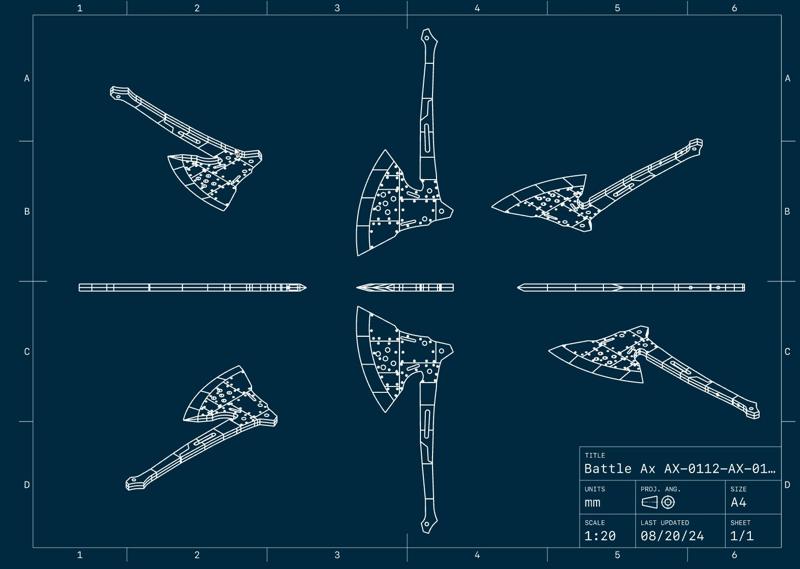 KAIJU NO. 8 - Kikoru Shinomiya Battle AX-0112/AX-0113 Manga/Anime Ver. GLB, STL, OBJ, DWG formats. Support Package