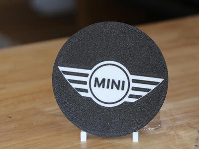 Mini Cooper Classic Car Logo Round Coaster