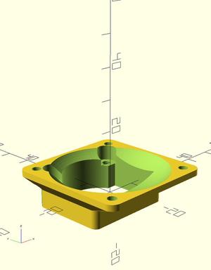 CR-6 SE 40mm hotend cooling fan adapter 