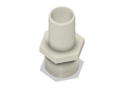 1" BSP to 25mm Hose tail (pond)
