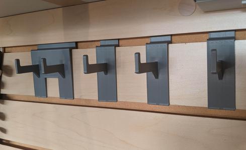 Hooks for slat wall / slatwall