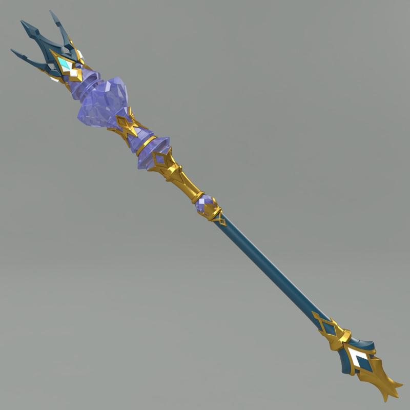 Honkai Star Rail Very detailed Cerydra Scepter Staff Stick Wand Rod. Video game, props, cosplay