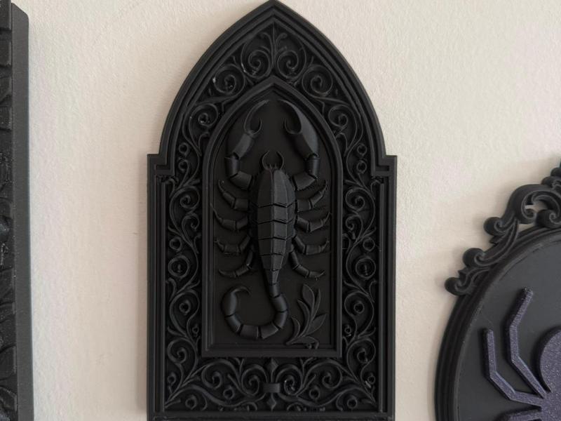 Gothic Scorpion Frame Cathedral Wall Decor Ornate 