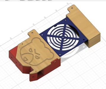 Meanwell PSU RSP-500-24 Mount for Prusa Bear Upgrade