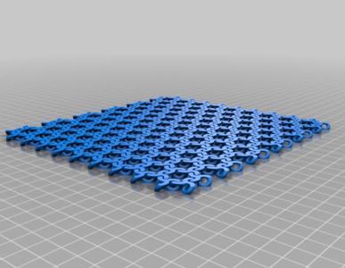 Tri-Hex Chainmail (Openscad)