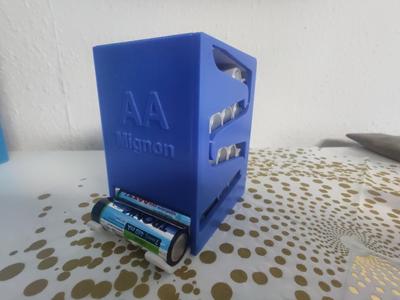 Battery dispenser for AA Mignon v2 (Batteriespender)