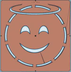 Angel Emoji Stencil