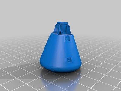 Apollo 11 Command Module Extruder Spinner, Ender 3 Pro