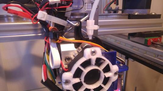 Titan adaptor for using 3mm ID reverse-Bowden tube
