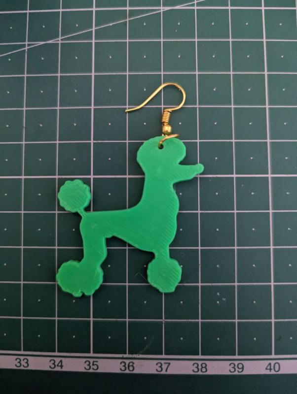 Poodle Earring