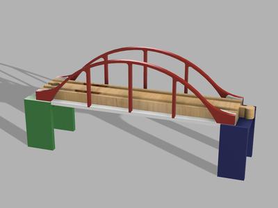 Brio train  bridge