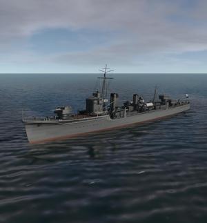 Japanese Destroyer Kagerō 3D model