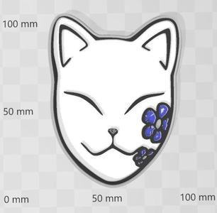 Japanese Mask Kimetsu no yaiba - flowers