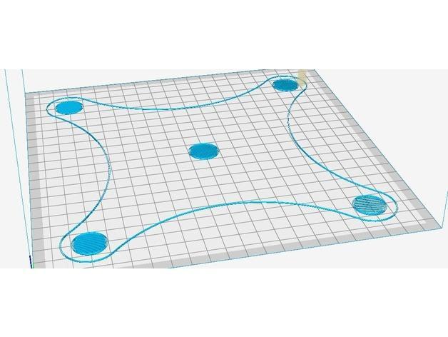 ALunar M518 Prusa i3 Level Test 150 x 150 x 2 mm
