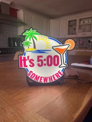 It's 5 O'clock somewhere Lightbox
