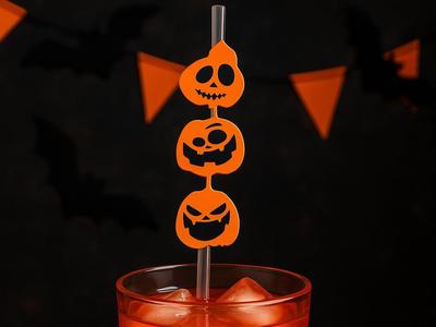 Pumpkin Straw Toppers, Halloween
