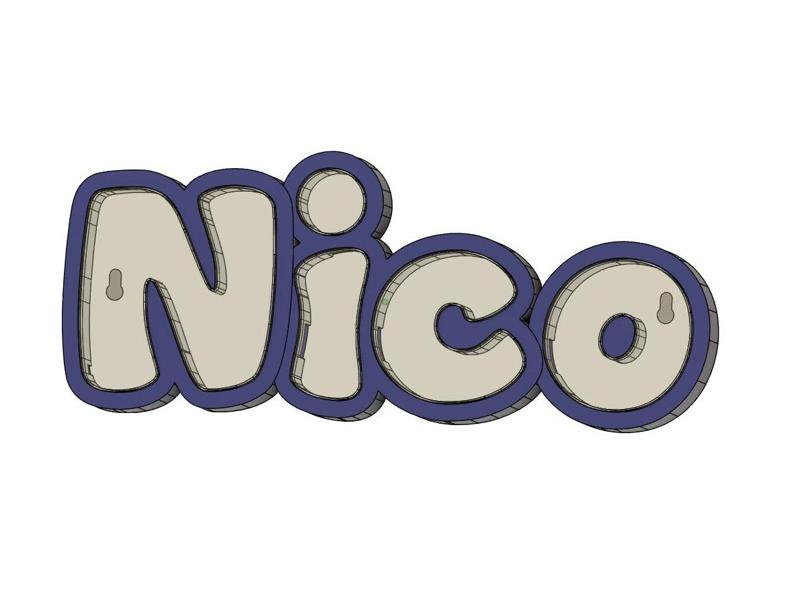 LED Name Lamp Nico