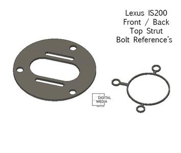 🚘 Lexus IS200 / 300 Altezza Top Strut References Back & Front