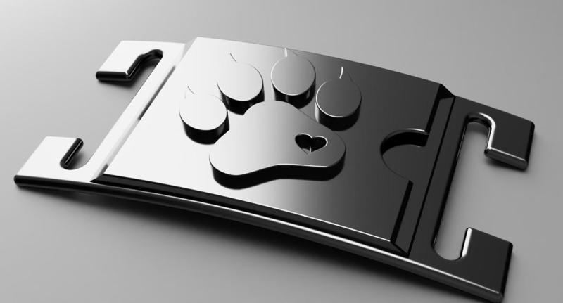 Dog tag with address compartment