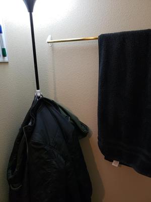 Coat Hanger Attachment For Lamp Post