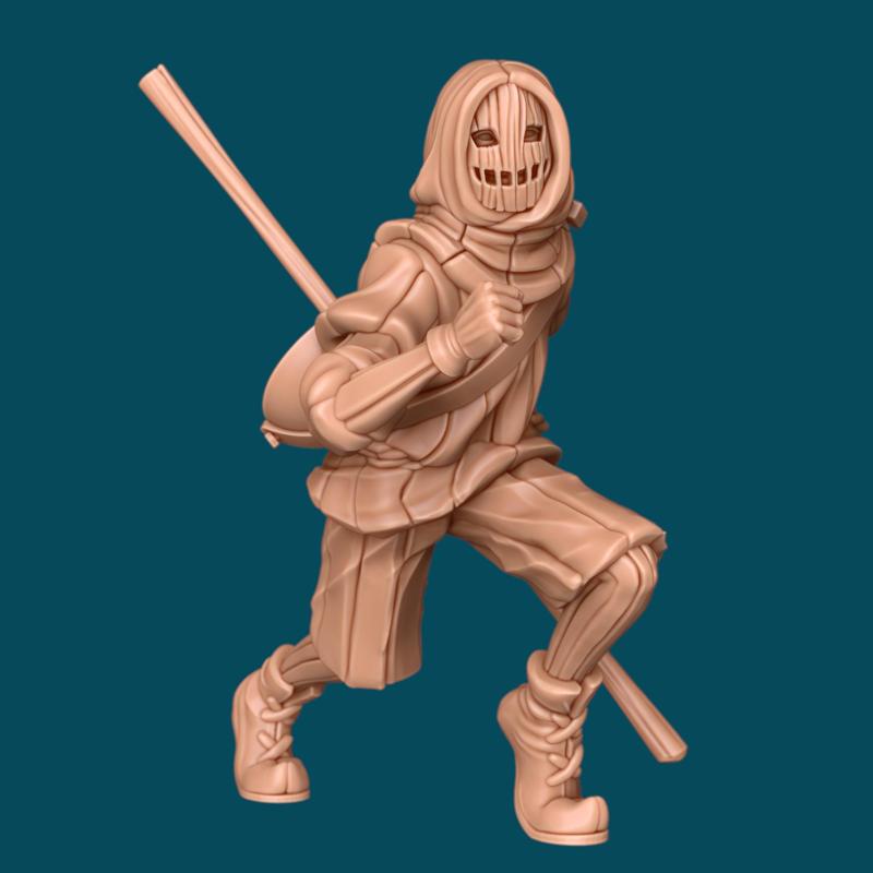 Rainbow, a mercy monk - dnd miniature [presupported]