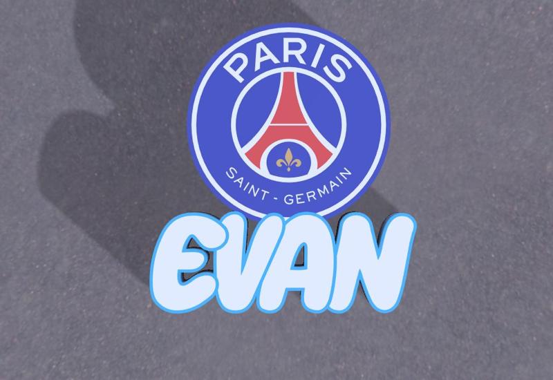 PSG LAMP WITH EVAN NAME ( ASSEMBLY )