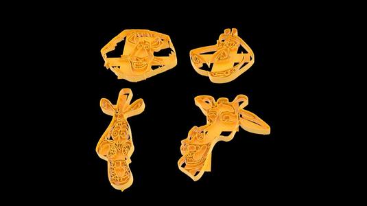 Madagascar (Pack of 4 CALLET CUTTERS)