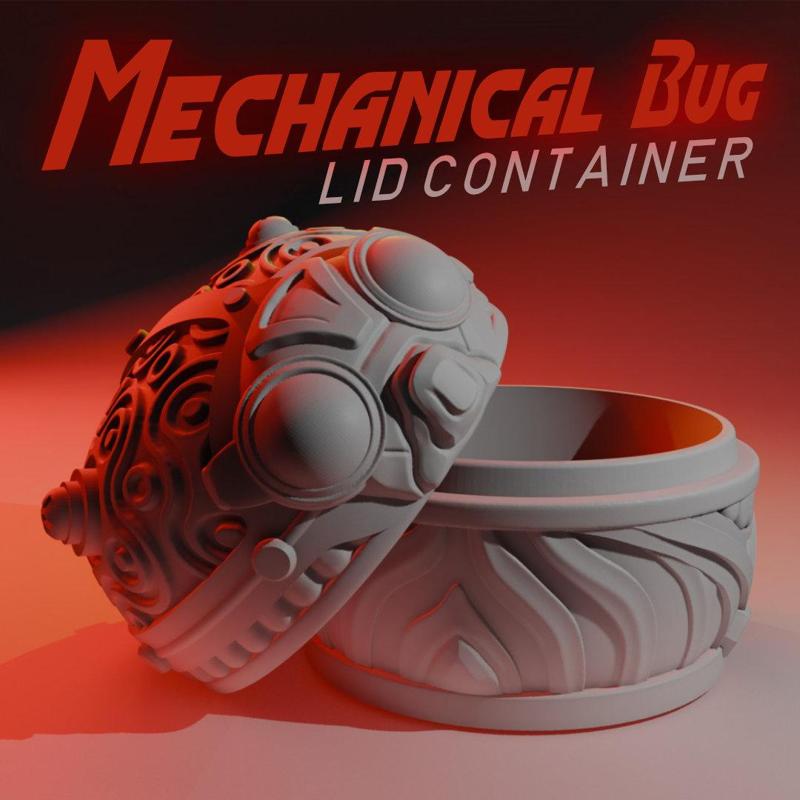 Mechanical Bug Lid Container