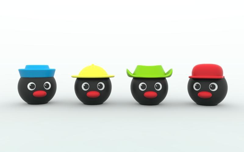 Pingu Penguin Pinguim ice cream gelado 90's nostalgia hats pot with lid stl file digital