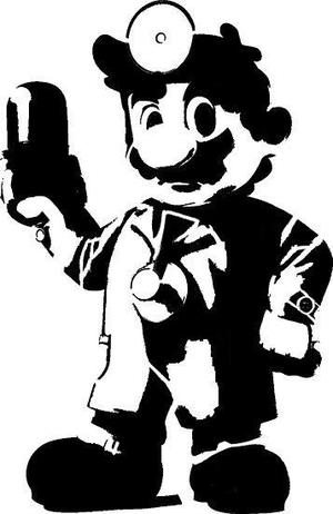 Dr Mario stencil